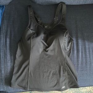New Balance Black Athletic Tank with built in underwire bra 40C